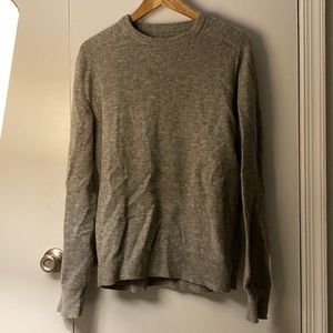 J. Crew grey lambswool sweater